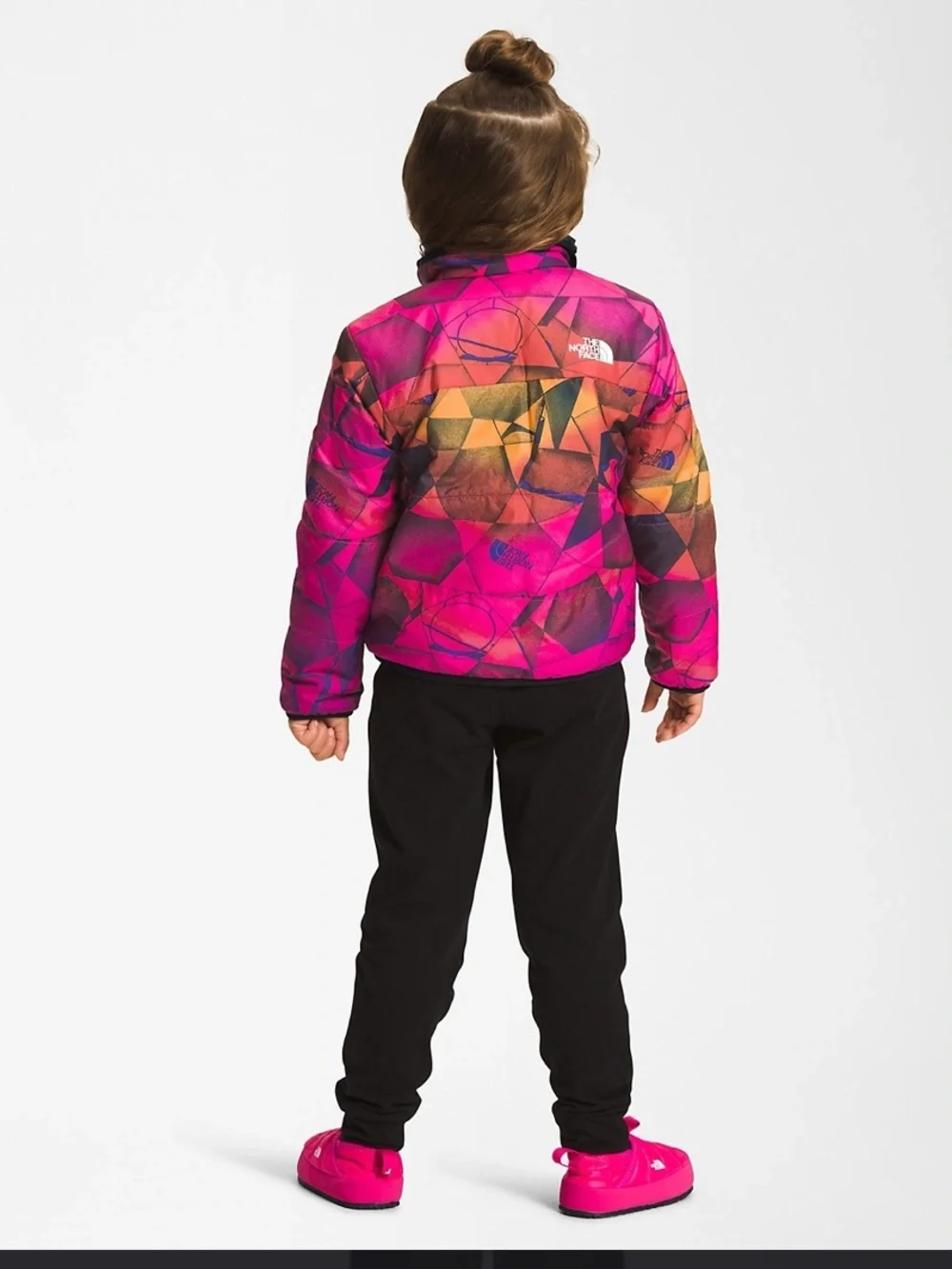 The Northface mossbud reversible jacket Mr. Pink Pink Expedition